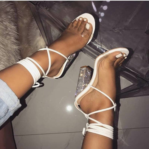 Bling Lace Up Pump